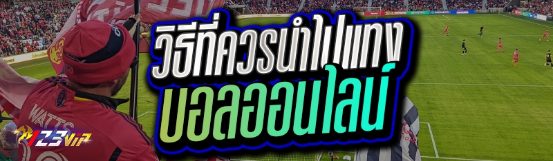 วิธีที่ควรนำไปแทงบอลออนไลน์ 